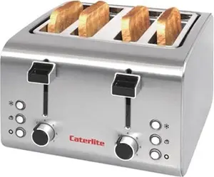 Caterlite 4 Slot Stainless Steel Toaster