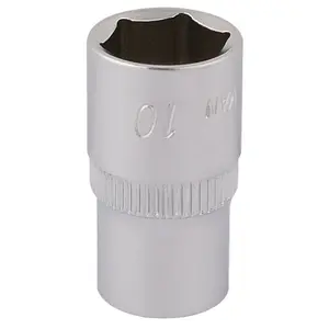 Draper Elora Hexagon Socket, 1/4" Sq. Dr., 10mm 11099