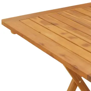 Berkfield Folding Garden Table 70x70x75 cm Solid Acacia Wood