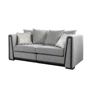 The Great British Sofa Company Edinburgh 2 Seater and 2 Seater Light Grey Sofas