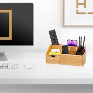 Desk Organiser, Desk Tidy Pen Holder Organiser, Make Up Organiser/Office Multifunctional Organizer, 24.5 x 15 x  11cm