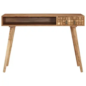 Berkfield Writing Desk 115x50x76 cm Solid Wood Acacia