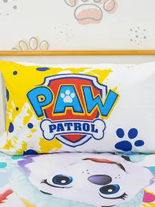 Paw Patrol Splodge Single Panel Duvet and Pillowcase Set