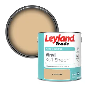 Leyland Trade Vinyl Soft Sheen Walls & Ceilings Emulsion Paint (S 2020-Y30R) - 2.5L