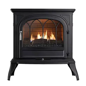 Focal Point Leirvik Flueless Black Gas Stove FPFBQ593