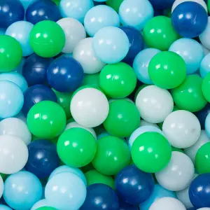 simpa Soft Foam Ball Pit with 200 Balls. Green 90cm x 30cm