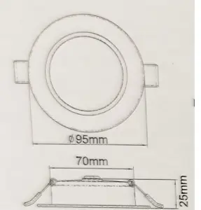 Extrastar 5W LED Downlight, 6500K, 400 lumen (pack of 3)