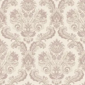 Galerie Italian Style Pink Traditional Floral Damask Wallpaper Roll