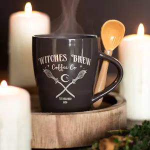 Witches Brew Coffee Co. Mug and Spoon Halloween Set (500 ml)