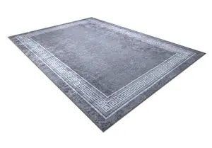 MIRO 51317.807 washing carpet Frame, greek anti-slip - grey 140x190 cm