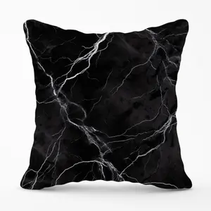 Black Marble Pattern Cushions 45cm x 45cm