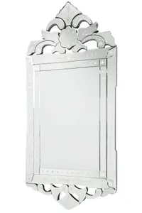 MirrorOutlet Glass Antique Baroque Design Wall Mirror 122 x 58 CM