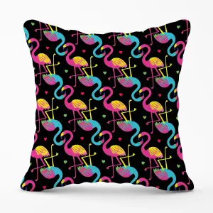 Vivid Flamingo Pattern Cushions 60cm x 60cm