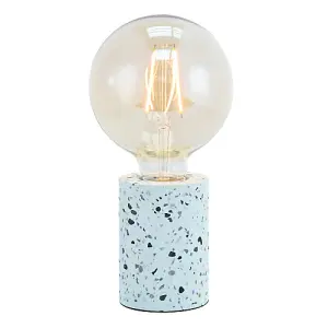 Modern Duck Egg Mosaic Concrete Table Lamp for Industrial Style Light Bulbs