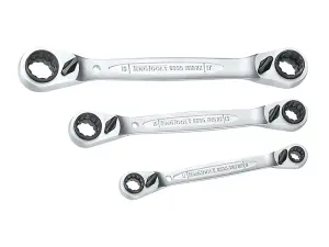 Teng 6503RX Multi Ratchet Ring Spanner Set of 3 8-19mm TEN6503RX