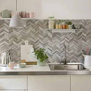 d-c-fix Herringbone Premium Self Adhesive Composite Wall Tile 29.6cm (W) 25.3cm (H) 0.3cm (D)