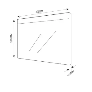 Madison LED Illuminated Bathroom Mirror (H)600mm (W)800mm