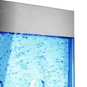 Primrose Fluid Orion Bubble Water Wall with Colour Changing LEDs 183cm