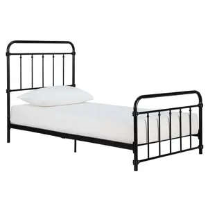 Aanya Bed Frame Matte Black / Single (3')