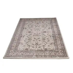 Cream Floral Traditional Rug - Jersey