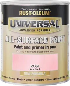 Rust-Oleum Universal Rose Satin All-Surface Paint 750ml