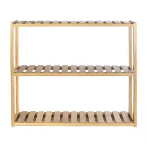 3 Tier Bamboo Shelves - Natural