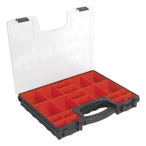 Sealey Parts Storage Case With 20 Removable Compartments - Red/Black APAS2R