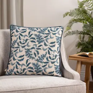 Evans Lichfield Chatsworth Topiary Piped Feather Filled Cushion