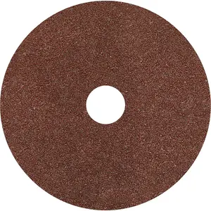 25 Pack of 125mm Fibre Backed Sanding Discs - 24 Grit Aluminium Oxide for Wood and Metal