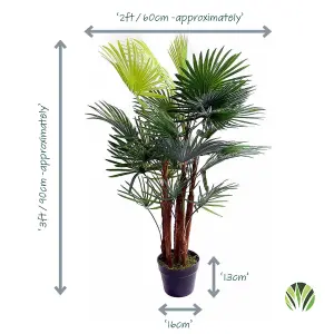 Best Artificial 3ft - 90cm Spider Finger Palm Tree