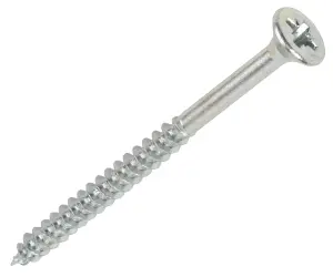 Silverscrew PZ Double-countersunk Zinc-plated Carbon steel Multipurpose screw (Dia)5mm (L)100mm, Pack of 100