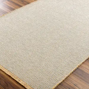 PAVI Becki Owens x Surya Solid and Border Boho Jute Area Rug 120 x 170 cm