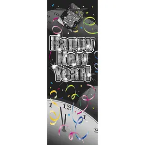 Unique Party Countdown To New Years Wine Bag Black (One Size)