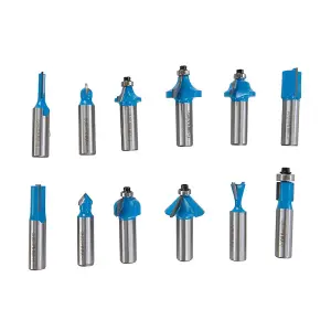 Silverline 12mm TCT Router Bit Set 12Pce