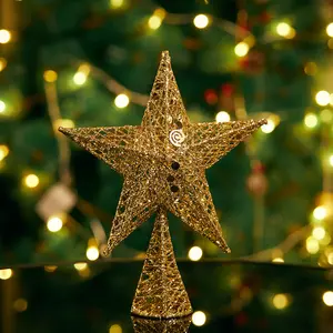 Stars Christmas Tree Topper Gold / 35cm H x 25cm W