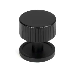 From The Anvil Matt Black Judd Cabinet Knob - 32mm (Plain)