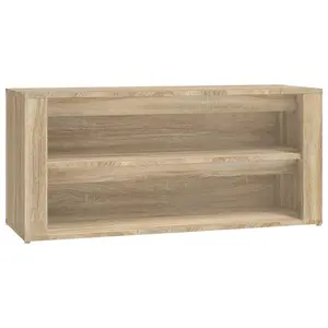 Berkfield Shoe Rack Sonoma Oak 100x35x45 cm Engineered Wood