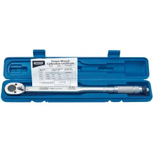 Draper Ratchet Torque Wrench, 1/2" Sq. Dr., 30 - 210Nm/22.1 - 154.9lb-ft 30357