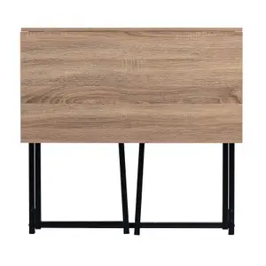 MCC Direct Boston Folding Computer Desk Table Natural