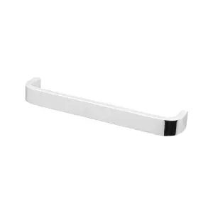 DecorAndDecor - SABLE Polished Nickel D-Shape Flat Kitchen Door Cabinet Cupboard Pull Handles - 128mm - Pair