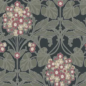 Galerie Arts and Crafts Green Patterned Wallpaper