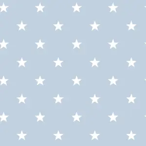 Galerie Deauville 2 Sky Blue White Deauville Star Smooth Wallpaper