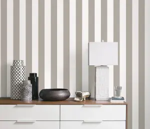 Galerie Smart Stripes 3 Silver Grey Surface Stripe Smooth Wallpaper