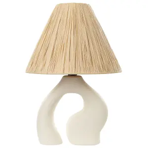 Ceramic Table Lamp White BARBAS