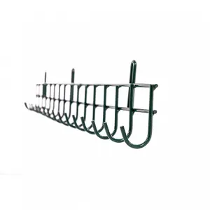 Oypla 16 Hook Wall Mounted Garden Tool Storage Rack Hanger Shed & Garage