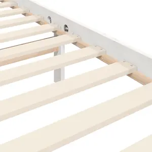 Berkfield Bed Frame with Headboard White 160x200 cm Solid Wood