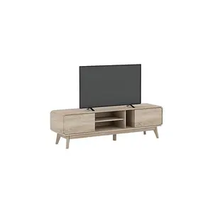 BR15 Light Oak TV Cabinet Engineered Wood