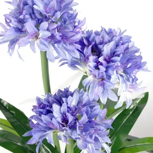 90cm Blue Flower Artificial Blossom Plant Agapanthus with pot