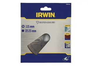 IRWIN 115mm Continuous Rim Diamond Blade for Precision Ceramic Tile Cutting