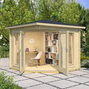 Lasita Scottie Corner Summer House - 2.4m x 2.4m - Double Glazed